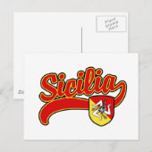 Sicilia Postkarte (Vorne/Hinten)