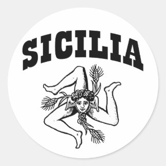 Sicilia Runder Aufkleber