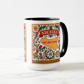 Sicilia Sicilian Design (customize with name) Tasse (VorderseiteRechts)