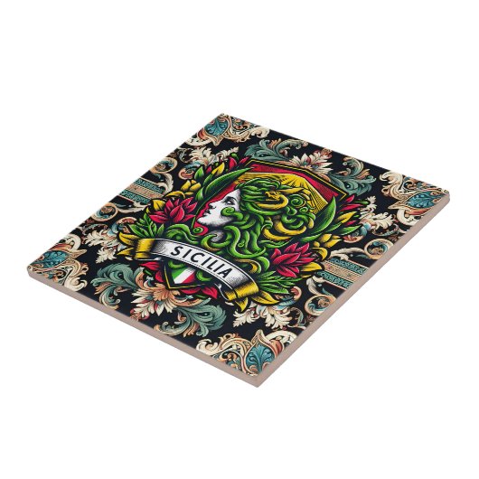 Sicilia Sicilian Design Fliese (Seite)