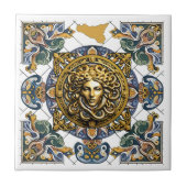 Sicilia Sicilian Muster Fliese (Vorderseite)