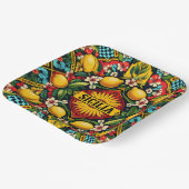 Sicilia Sicilian Paper Plate Pappteller (Gewinkelt)