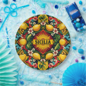 Sicilia Sicilian Paper Plate Pappteller (Party)