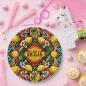 Sicilia Sicilian Paper Plate Pappteller (Party)