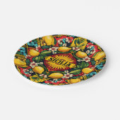 Sicilia Sicilian Paper Plate Pappteller (Schrägansicht)