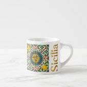 Sicilia Sicilian Pattern Espressotasse (Rechts)