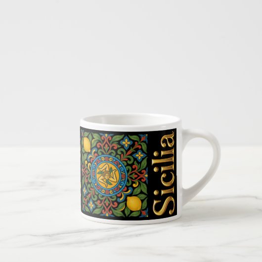 Sicilia Sicilian Pattern Espressotasse (Rechts)