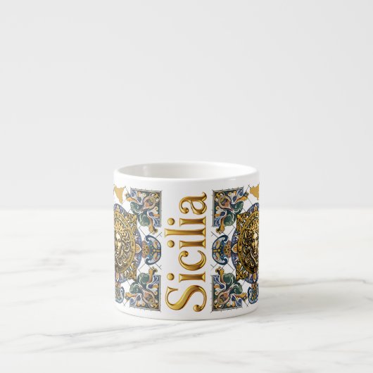 Sicilia Sicilian Pattern Espressotasse (Vorderseite)