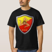 Sicilia/Sicily Emblem T - Shirt (Vorderseite)