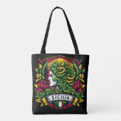 Sicilia Sicily Sicilian Tasche (Rückseite)