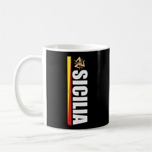 Sicilia Soccer Gifts Proud Sicilian Trinacria Flag Kaffeetasse