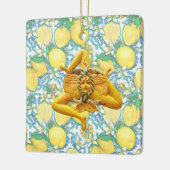 Sicilia Trinacria Blume Lemon Sicily Italien Flora Keramikornament (Links)