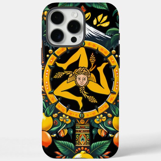 Sicilia Trinacria iPhone 16 Pro Max Hülle (Rückseite)