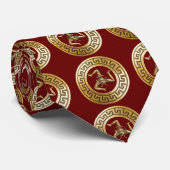 Sicilia (Trinacria Symbol) Premium Golden Neck Tie Krawatte (Gerollt)