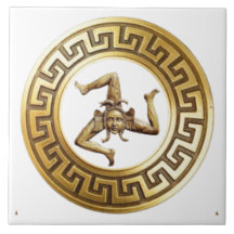 Sicilia Trinacria Wall Tile