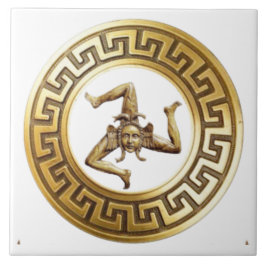 Sicilia Trinacria Wall Tile Fliese