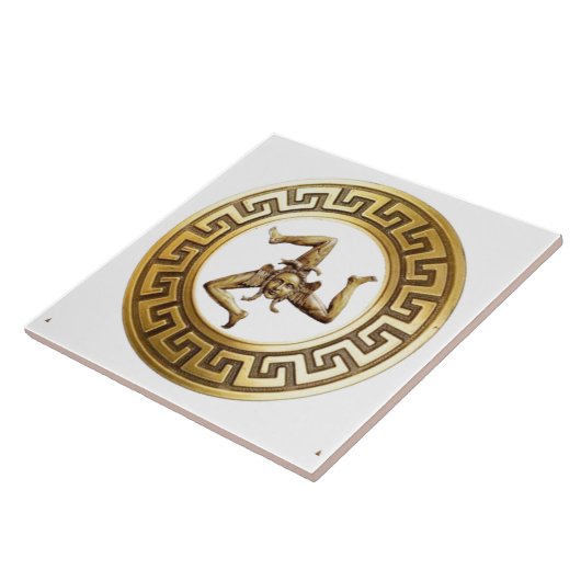 Sicilia Trinacria Wall Tile Fliese (Seite)