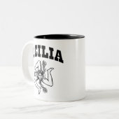 Sicilia Zweifarbige Tasse (Vorderseite Links)
