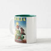 SICILIA ZWEIFARBIGE TASSE (Vorderseite Links)