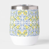 Sicilian Amalfi Lemon Mediterranean Blue Tile (Vorderseite)