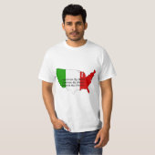 Sicilian American Italian USA Map  T-Shirt (Vorne ganz)