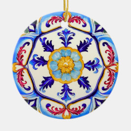 Sicilian Baroque Flower I Keramik Ornament