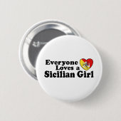 Sicilian Girl Button (Vorne & Hinten)