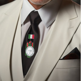 Sicilian Italian Card Ace of Gold Nostalgia Black Krawatte