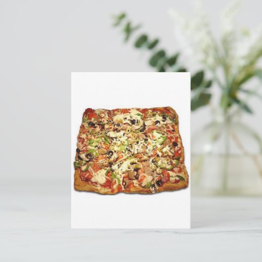 SICILIAN PIZZA PIE POSTKARTE (Stehend Vorderseite)