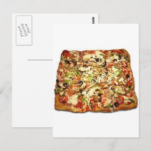 SICILIAN PIZZA PIE POSTKARTE (Vorne/Hinten)