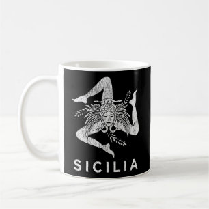 Sicilian Pride Sicilia Sicilian Flag Trinacria Fad Kaffeetasse