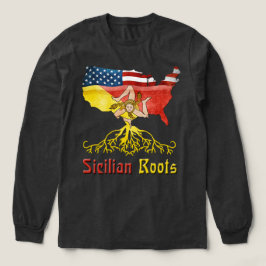 Sicilian Roots USA Flaggenerbe Tri-Blend Shirt