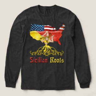 Sicilian Roots USA Flaggenerbe Tri-Blend Shirt