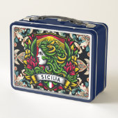 Sicilian Sicilia Metall Brotdose (Rückseite)