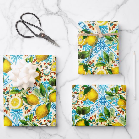 Sicilian style, summer art Geschenkpapier Set (Vorderseite)