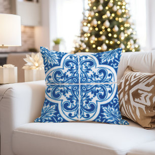 Sicilian Tile Pillow   Farbige italienische Wohnge Kissen