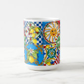 Sicilian tiles,majolica,lemons  kaffeetasse (Mittel)