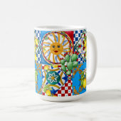 Sicilian tiles,majolica,lemons  kaffeetasse (VorderseiteRechts)