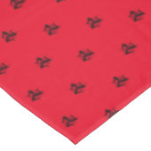 Sicilian Trinacria Black Tablecloth Tischdecke (Schrägansicht)