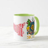 Sicilian Trinacria Design  Coffee Mug Tasse (VorderseiteRechts)