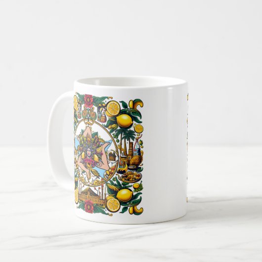 Sicilian Trinacria Design  Kaffeetasse (Vorderseite Links)