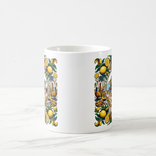 Sicilian Trinacria Design  Kaffeetasse (Mittel)