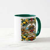 Sicilian Trinacria Design  Tasse (VorderseiteRechts)