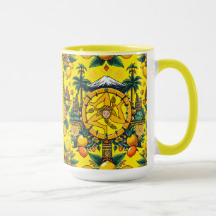 Sicilian Trinacria Design Tasse