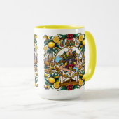 Sicilian Trinacria Design  Tasse (VorderseiteRechts)
