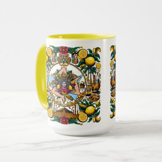 Sicilian Trinacria Design  Tasse (Vorderseite Links)