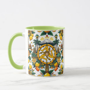 Sicilian Trinacria Design Tasse