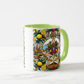 Sicilian Trinacria Design Tasse (VorderseiteRechts)