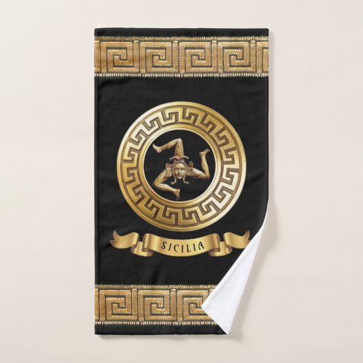 Sicilian Trinacria Handtuchgeschenk Set (Handtuch)