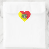 Sicilian Trinacria Herz-Aufkleber (Tasche)